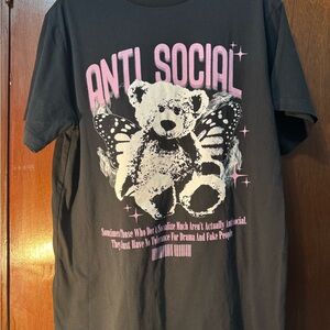 BRAND NEW Anti Social Black T-Shirt